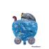 2022 Toptan küçük folyo balon mavi bebek arabası